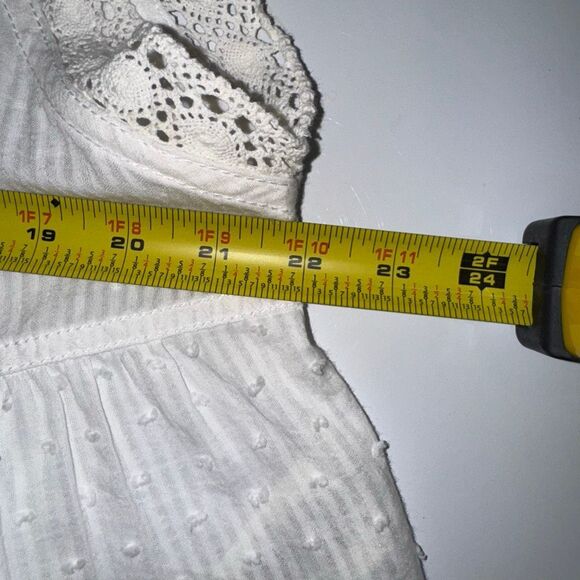 Pilcro Crop Swing Blouse in White Eyelet Lace | new nwt | large “ - Picture 9 of 10